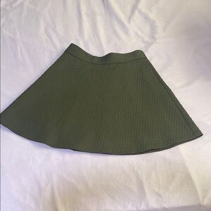 Banana Republic Black Ribbed A-Line Mini Skirt